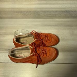 Casual shoes by L L Bean  7 med orange suede